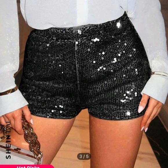 SHEIN sparkle shorts - Picture 7 of 9